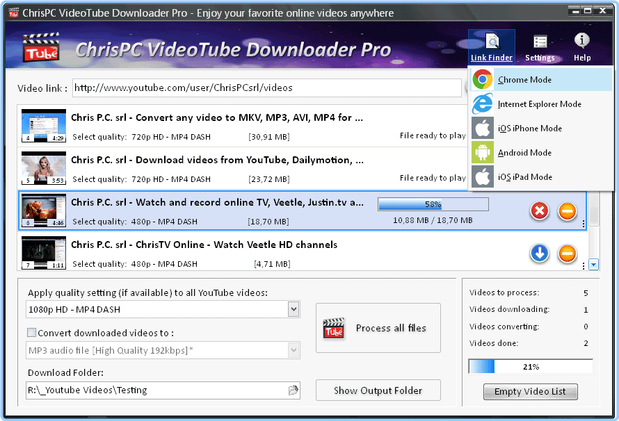 ChrisPC VideoTube Downloader Pro 14.24.0714 Multilingual Kqi2337namze