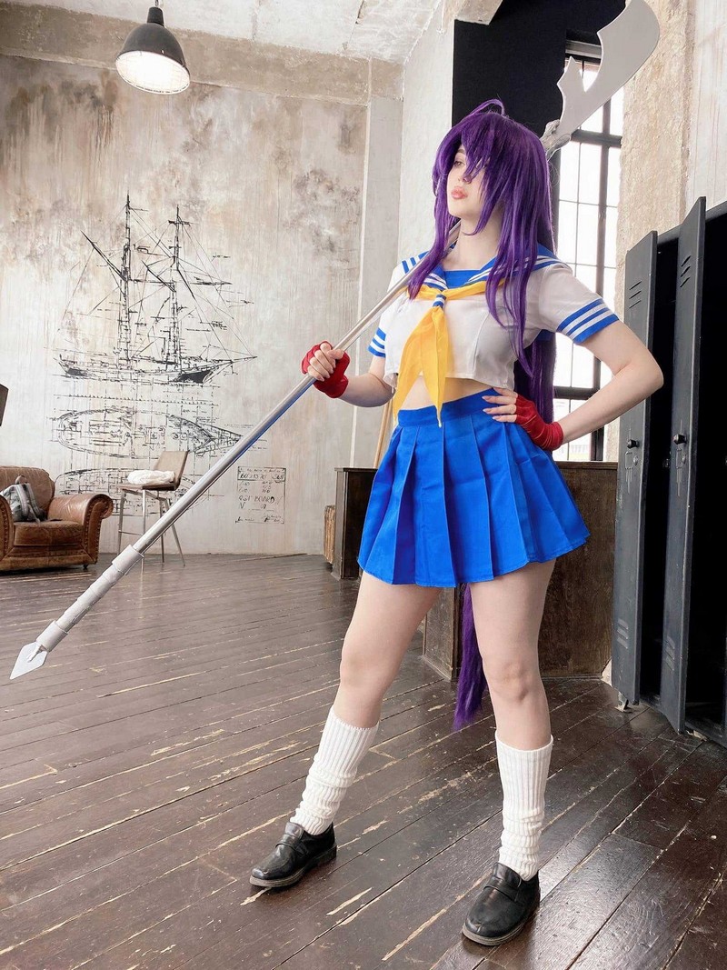 Alina Becker 关羽 Kanu Unchou Cosplay 一骑当千角色写真【59P-23.7M】插图4
