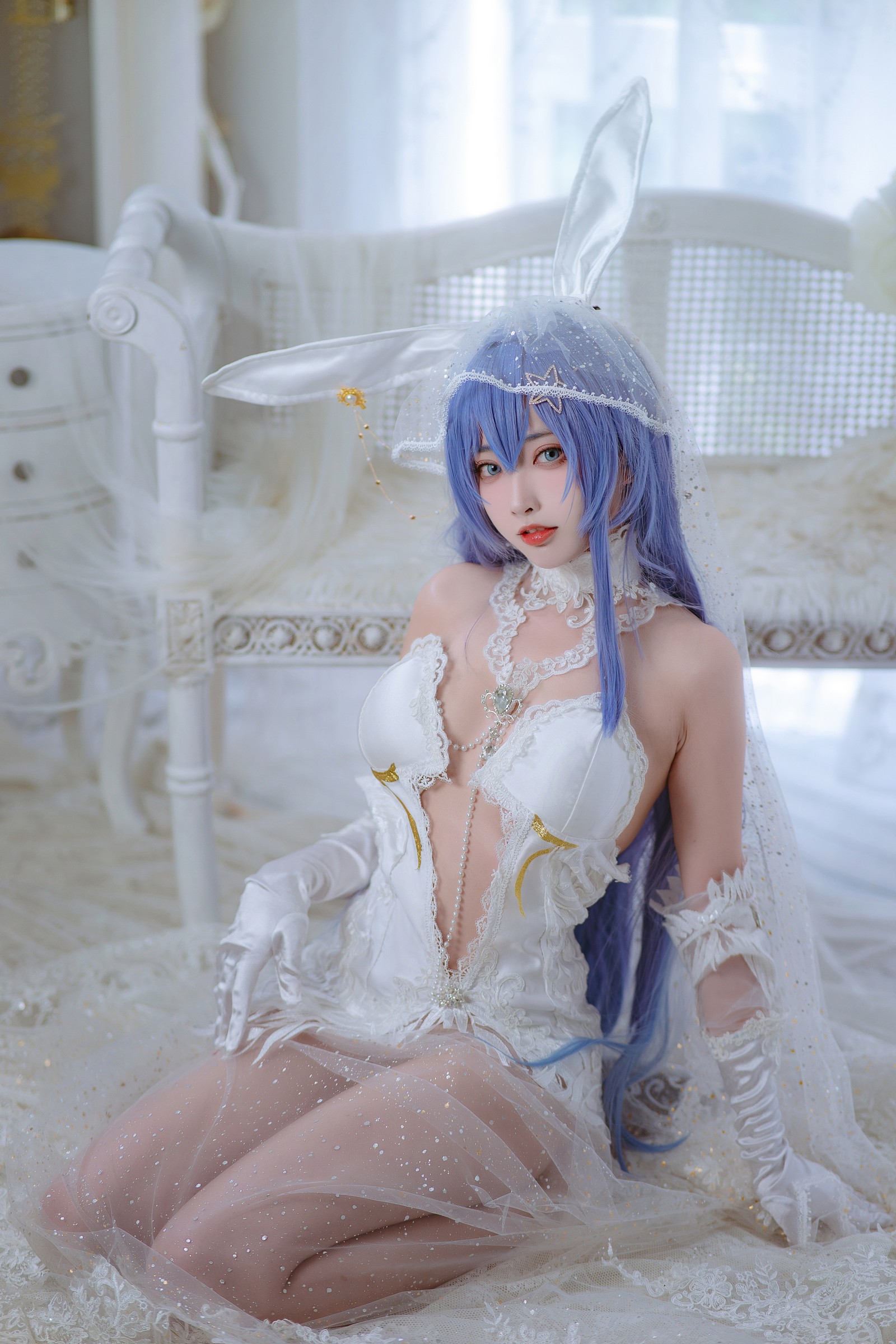 宮本桜 花园花嫁 Cosplay 写真集｜婚纱主题 高清图集（27P｜307MB）插图2