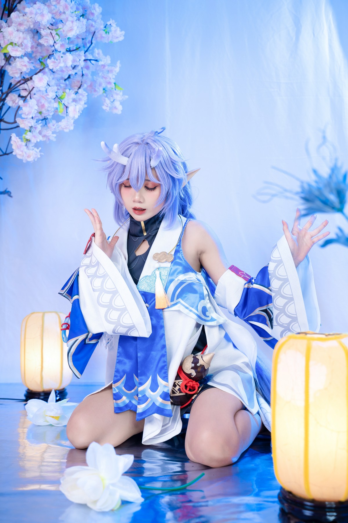 PoppaChan Bailu Cosplay Pack (Honkai Star Rail) – 155 Photos 12 Videos 457MB插图