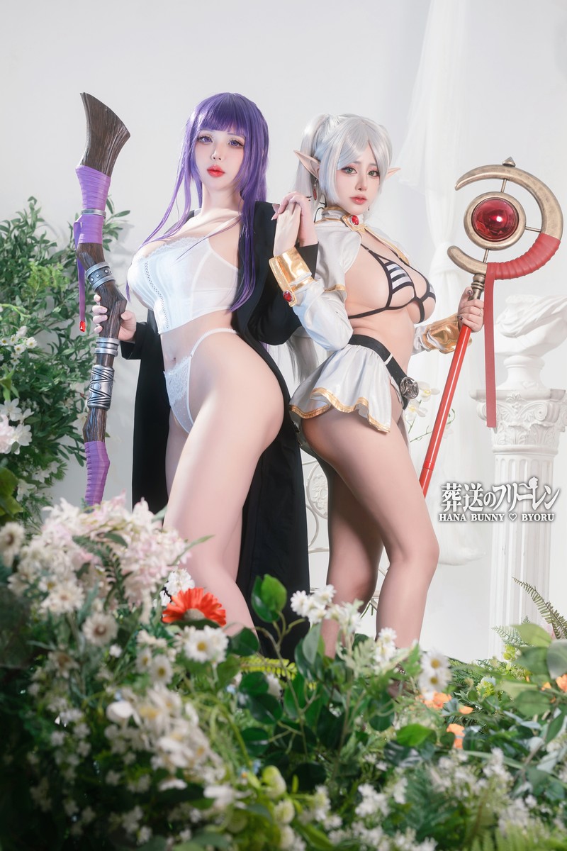 Hana Bunny 芙莉莲×菲伦 Cosplay写真｜Sousou no Frieren 高清图片合集[24P-256.1M]插图5