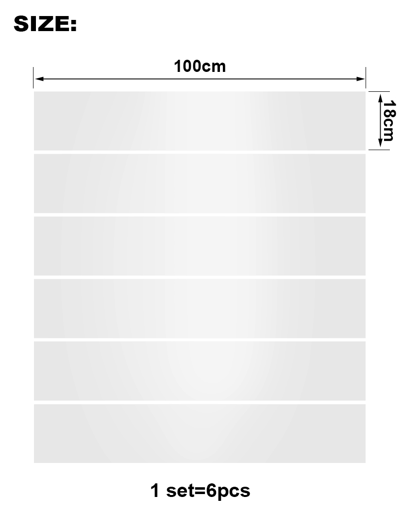 Motocross Stair Stickers sizing chart