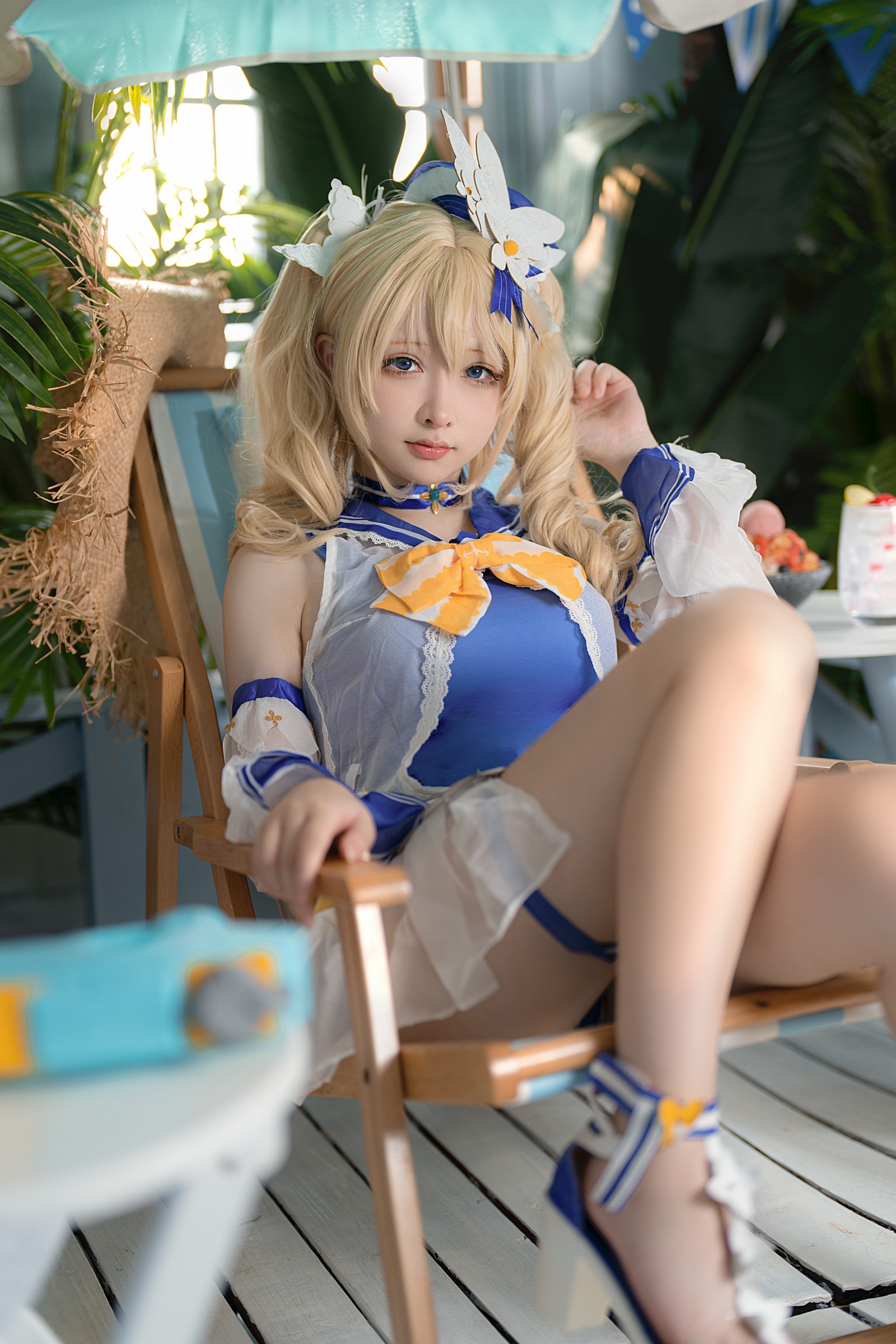 樱梨梨 芭芭拉 泳装 Cosplay 写真集｜原神角色高清摄影（30P｜576MB）插图7
