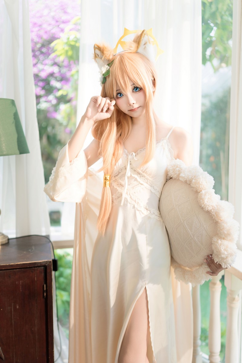 艾西Aiwest 碧蓝档案伊落玛丽睡衣Cosplay写真图集 高清图集 34P (102.2M)插图