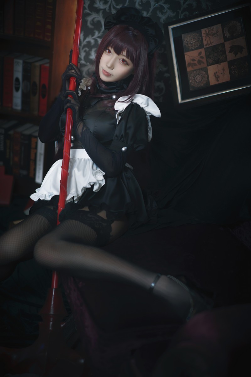 切切Celia 斯卡哈女仆 Scathach Cosplay Fate Grand Order 写真 14P插图6
