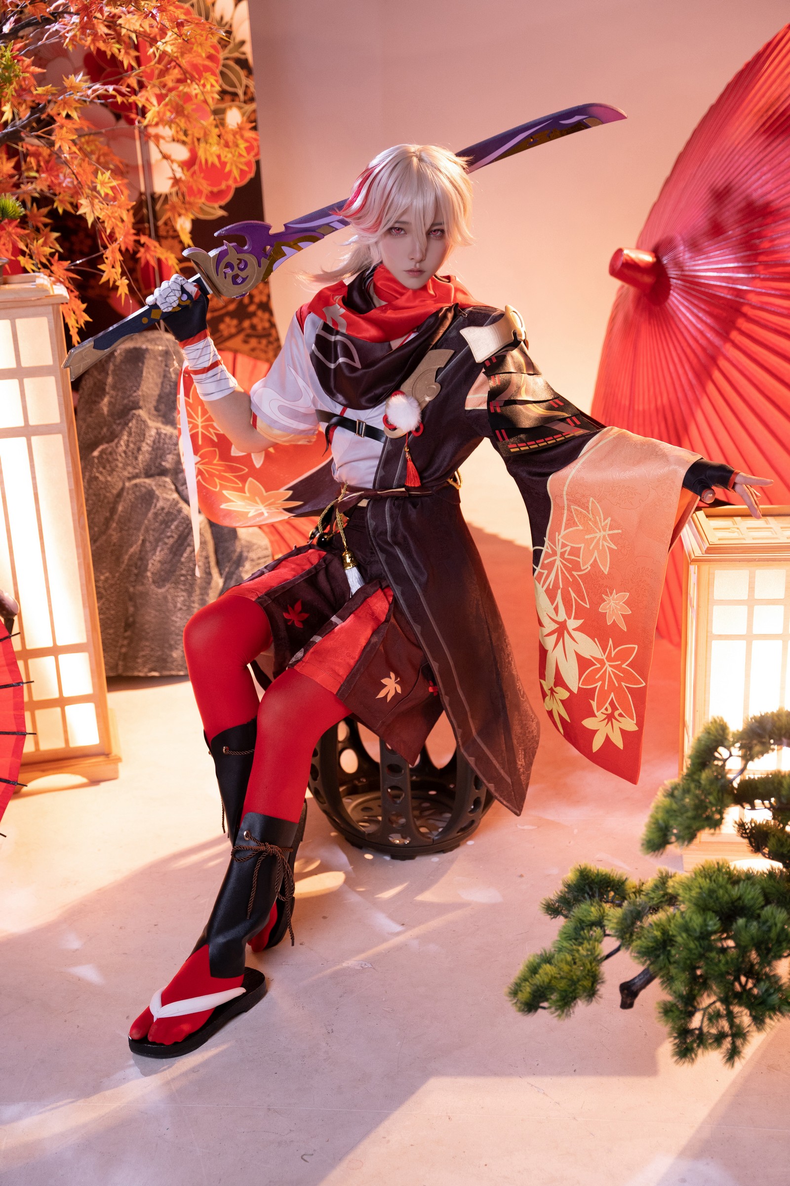 Seya-狮砸 – 原神 枫原万叶 Cosplay 高清写真（9P-88MB）插图3