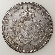 1 escudo de 6 libras. Francia. Louis XVI. 1791. Dedicada a Sol Mar. PAS5759