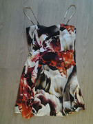 22 Short Dress with red-black Floral prints (1)