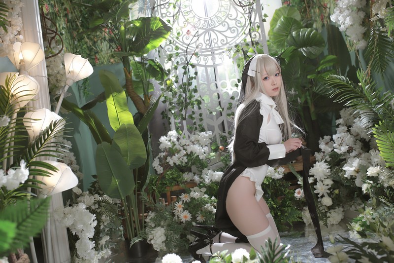 Asagiriai（愛ちゃん）修女Cosplay写真图集 修女主题高清美图 56P (717MB)插图