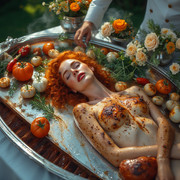 Garden wedding wom served Redhair spez 0 14