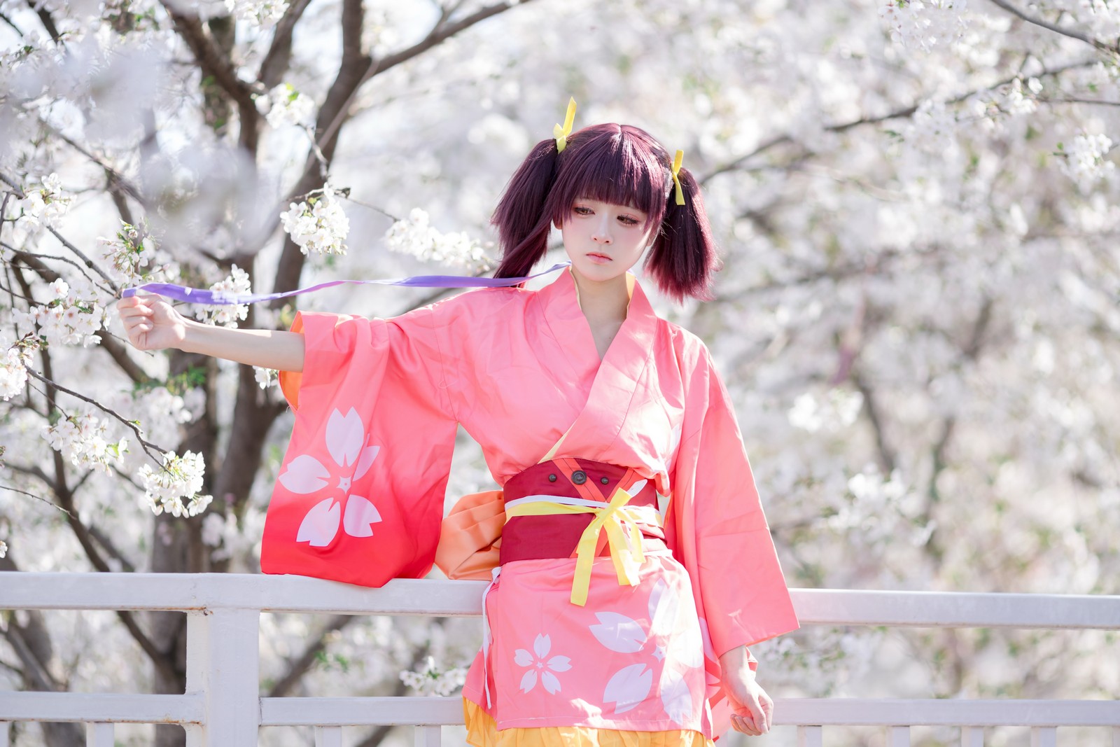 九柒喵 – 甲铁城的卡巴内瑞 无名和服 COS（34P-145M）和风主题高质写真插图7