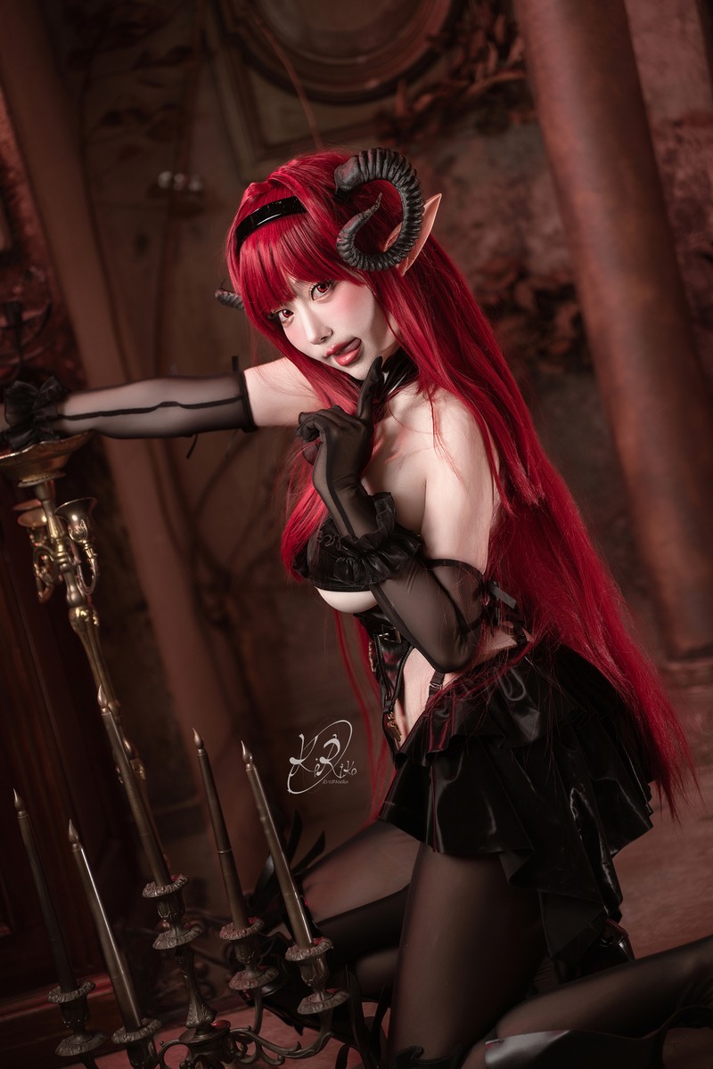 切切Celia 兴登堡 Hindenburg Cosplay Azur Lane 写真 38P插图9
