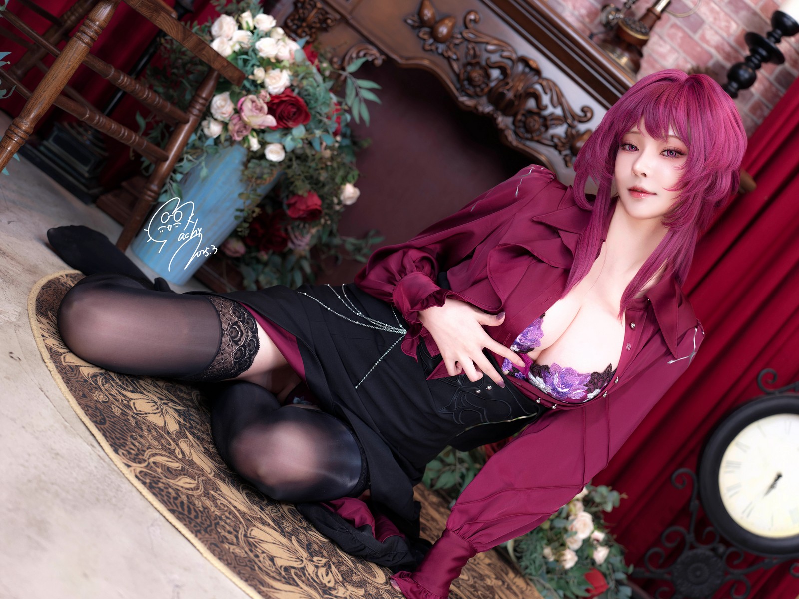 Machi马吉 Kafka 卡芙卡Cosplay写真合集｜魅惑风高清套图（68P-238.2M）插图9