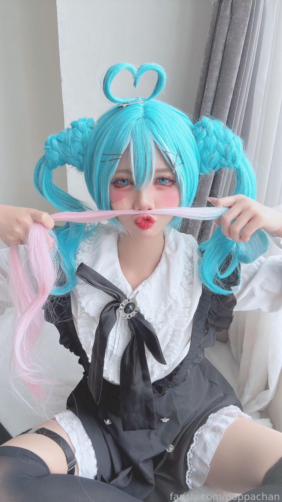 PoppaChan Hatsune Miku Cosplay Set – 22 Photos 40MB插图3
