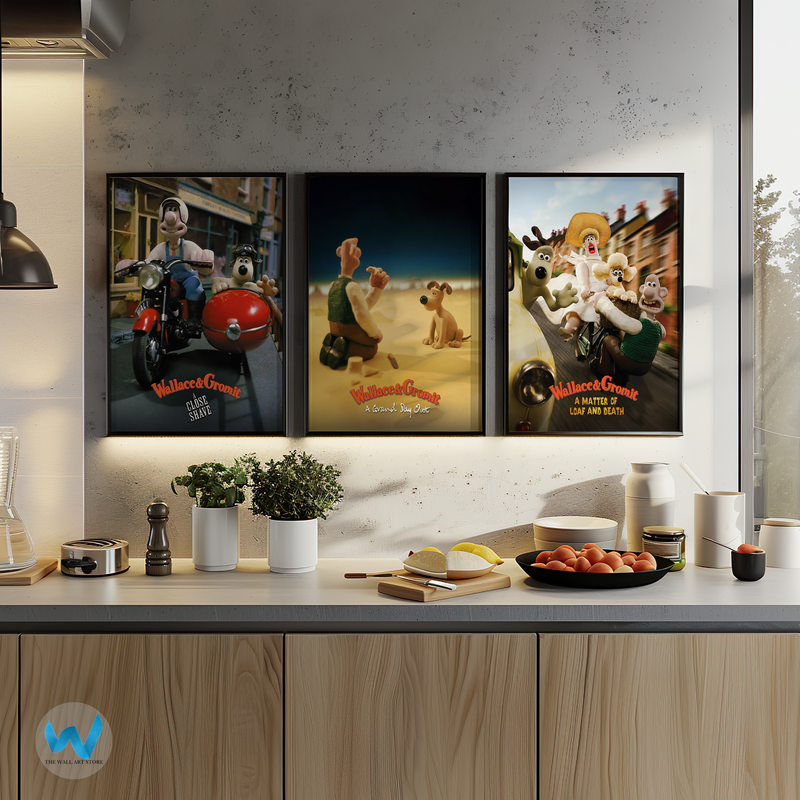Wallace & Gromit 3er Set Poster - Film Kunstdrucke - 12X16/16X20/18X24/24X36 - Bild 6 von 10
