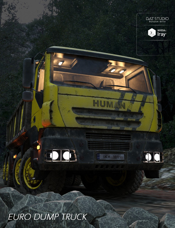 euro dump truck 00 main daz3d