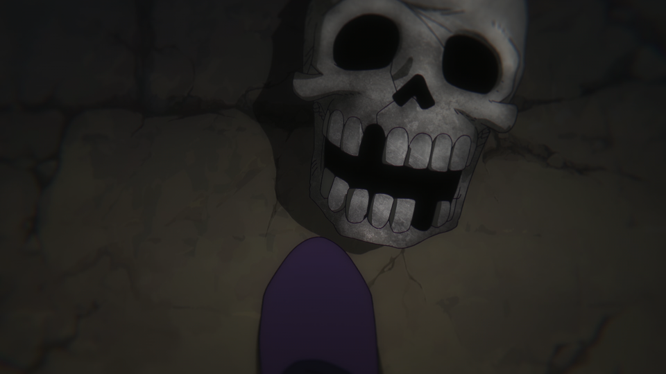 There are dead things! Dead faces on the floor!