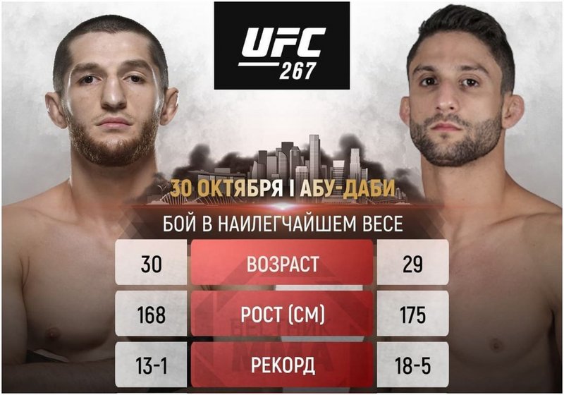 Тагир Уланбеков срещу Алан Нашименто на UFC 267