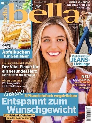 Cover: Bella Frauenzeitschrift No 38 vom 14  September 2022