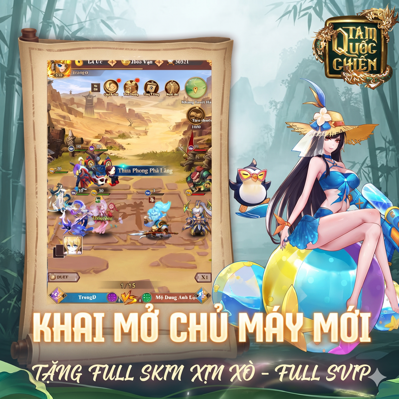 📌TẶNG FULL SKin + SVIP🔥 14H_Ngày 19.10 MÁY CHỦ S01 - TAM QUỐC CHIẾN CHÍNH THỨC KHAI MỞ! 🔥
