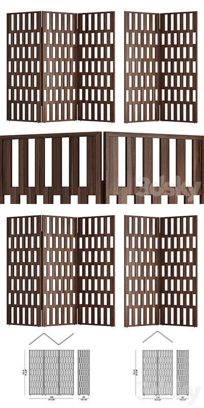 Decorative partition Hilton 2_3 from Porada