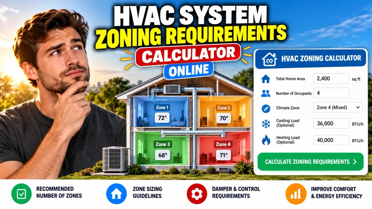 Hvac System Zoning Requirements Calculator Online