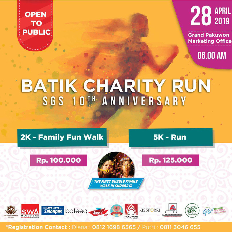 Ayo Lari Batik Charity Run SGS 10TH Anniversary