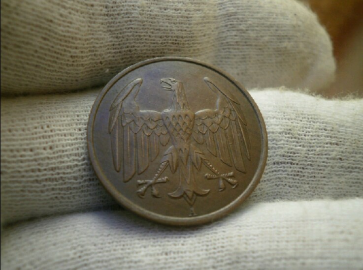 4 Reichpfennig 1932 A. República de Weimar (Alemania) 20190513-235421