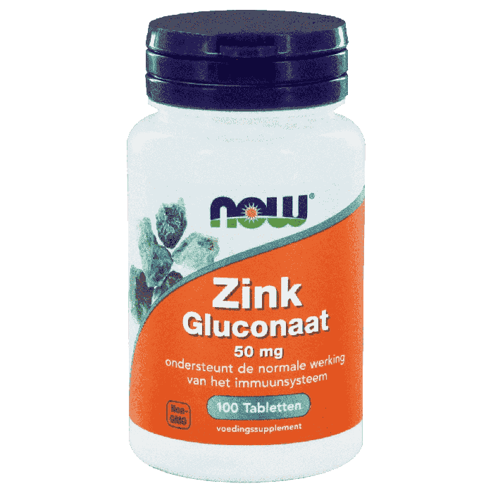 Now Zinc Gluconate 50Mg Tabs 100`S