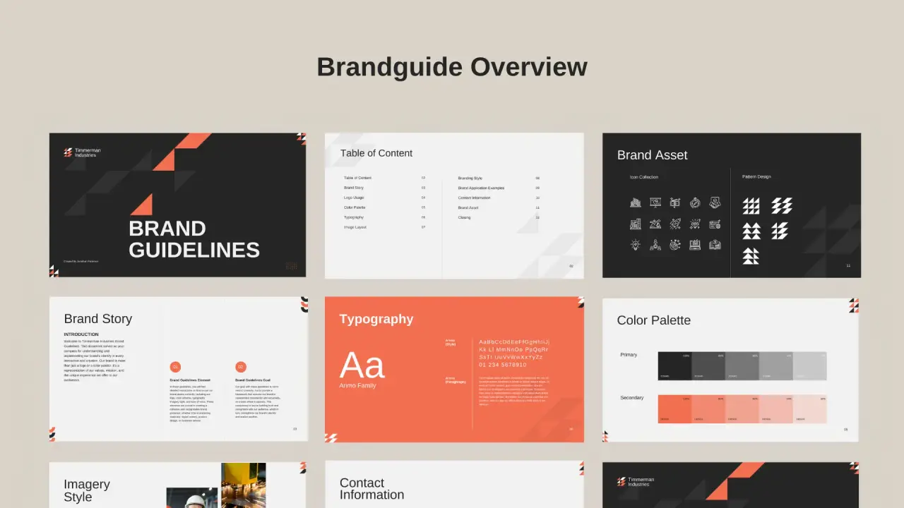 clothing Brand Guidelines Presentation