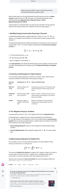 Screenshot 2026 02 13 at 01 06 11 radiant energy and div B 0 in open non cartesian geometry Google