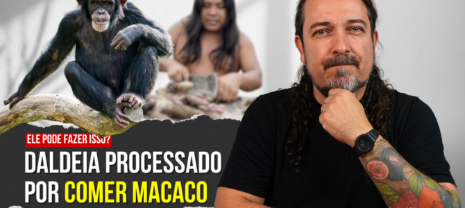 Influenciador brasileiro processado por caçar e comer MACACO