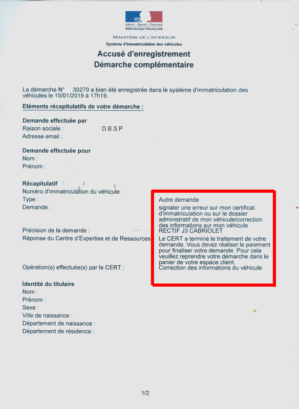 DEMANDE RECTIFICATION EN CAB - 2