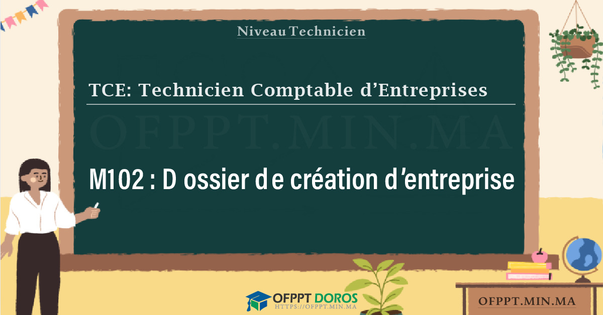 Sommaire détaillé du cours Dossier de création d’entreprise M102 OFPPT - Structure du module