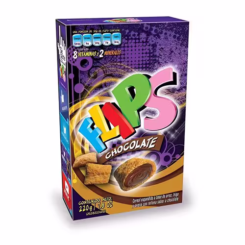 Flips De Chocolate Caja 220 Gr.