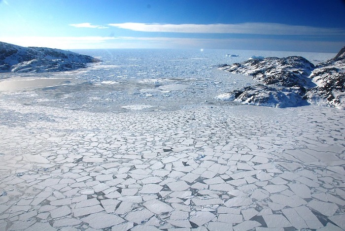 Ilustrasi dataran paling utara di Greenland