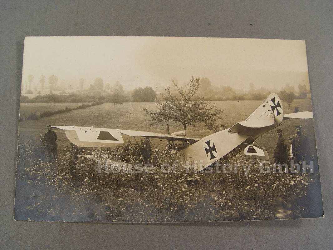 65022, 2 Fotos, Bruchlandung Doppeldecker, Jasta, Jagdflieger, Jagdflugzeug (1)