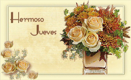 Serie Floreros: Tarjeta con Flores  Jueves