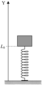 Đề thi HSG Vật lý 12 mới nhất theo hướng ứng dụng thực tế - Đầu dưới của lò xo chạm đất