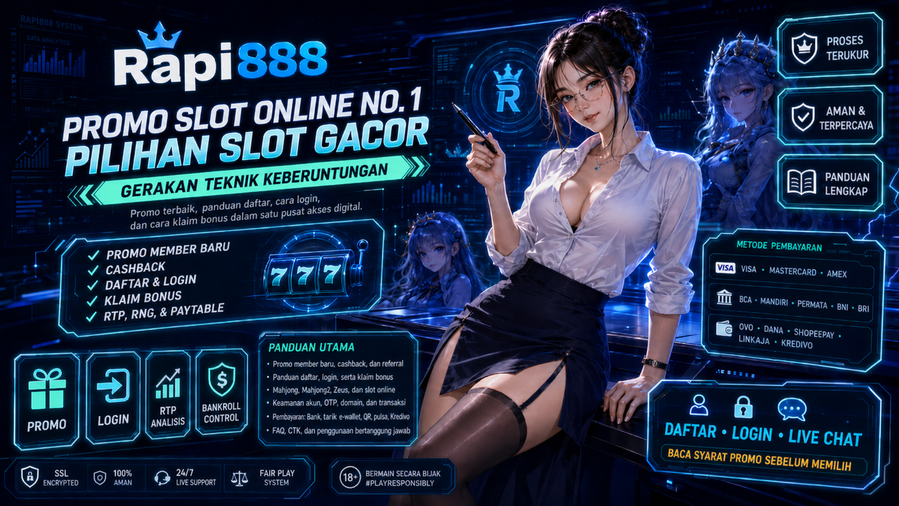 Banner landscape promo dan panduan RAPI888
