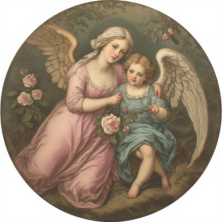 Maria-holdind-rose-and-Angel-A-(14)
