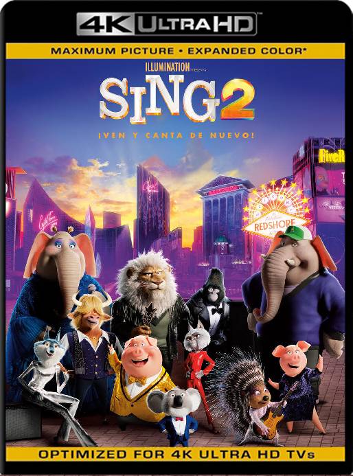 Sing 2: Ven y Canta de Nuevo (2021) BDRip 4K HDR Latino [GoogleDrive]