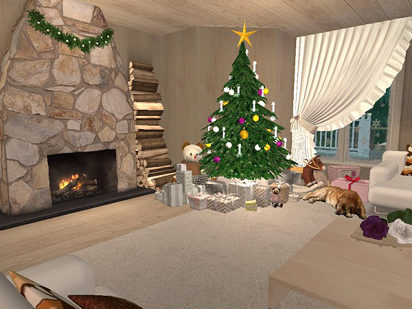 Hellohello: Domy - Stránka 4 Christmas-Chalet-interior-36