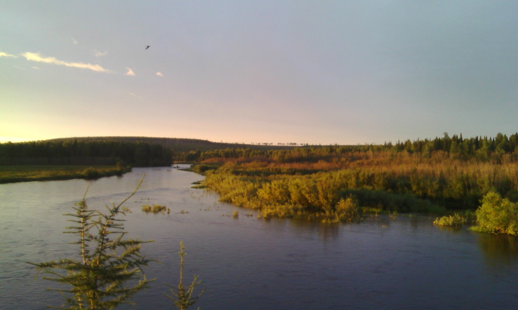 Разлив Лозьвы вид с базы