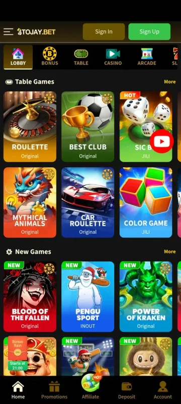 Tojay Bet Game download 