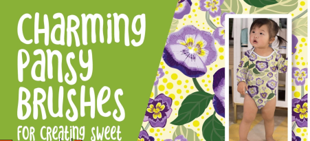 Charming Pansy Brushes for Creating Sweet Illustrator Patterns