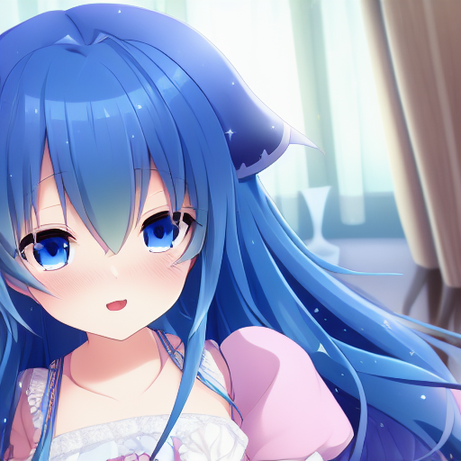 00404-3080572039-DATE_ A_LIVE, 13yo little girl, exquisite anime  palace_bedroom, Full_body, blue_ha