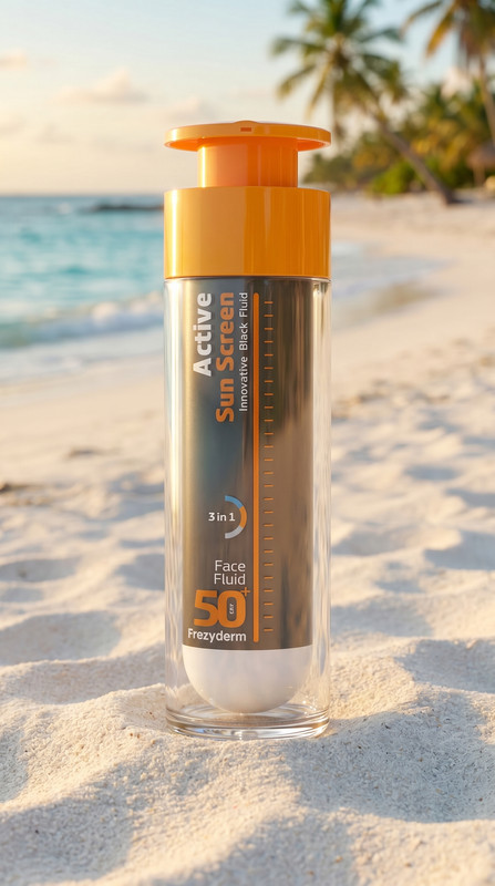 Active Sun Screen Black Fluid 50 ml