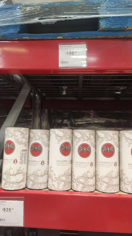 Bacardi 8 años Sams club aviación Mérida