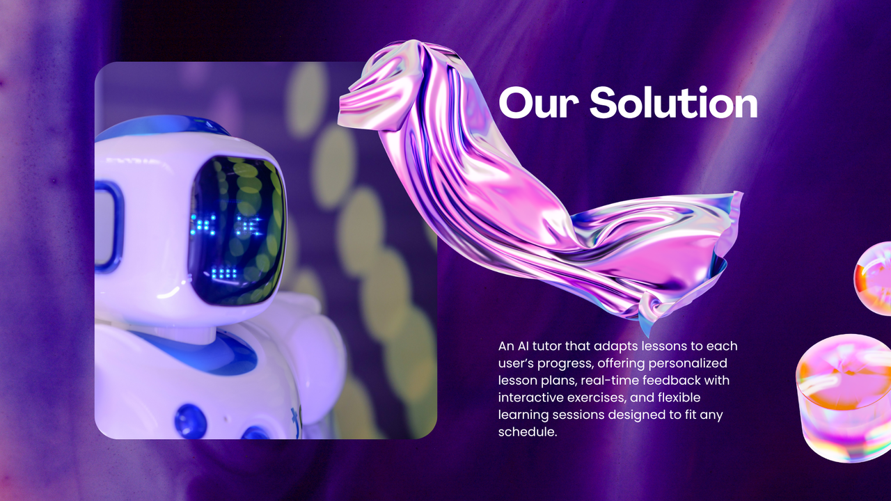 Purple and White Modern VR Business Pitch Deck Presentation